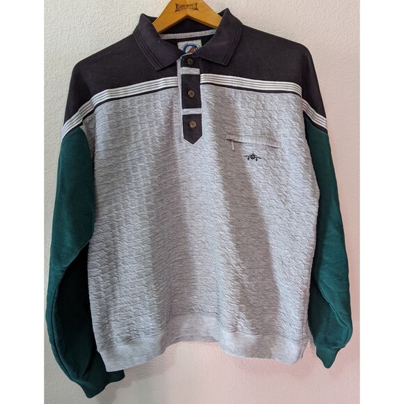 Greenlines International Men's Size XL Sweater Green Gray Vintage (929) - Picture 1 of 3